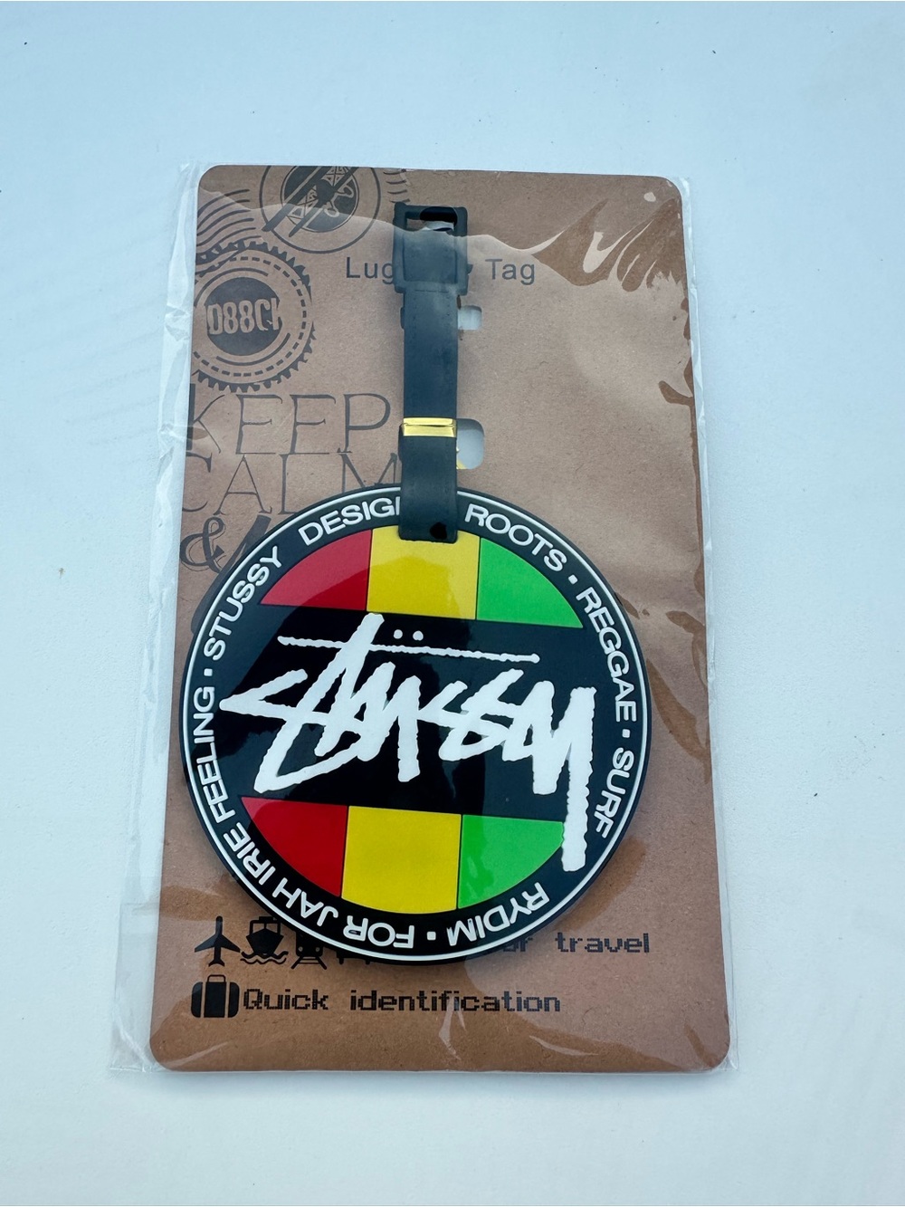 Stussy Logo Silicones Luggage Tag